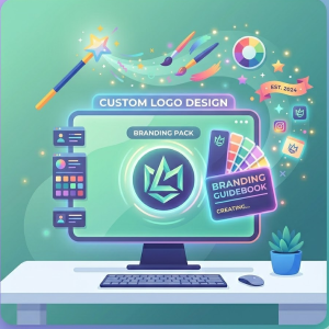 Custom logo and branding design services - professional brand identity